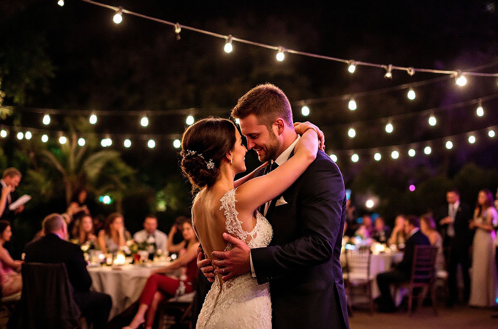 Bride And Groom Dancing