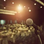 Microphone Set Up At Event