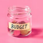 Jar With Budget Written On It