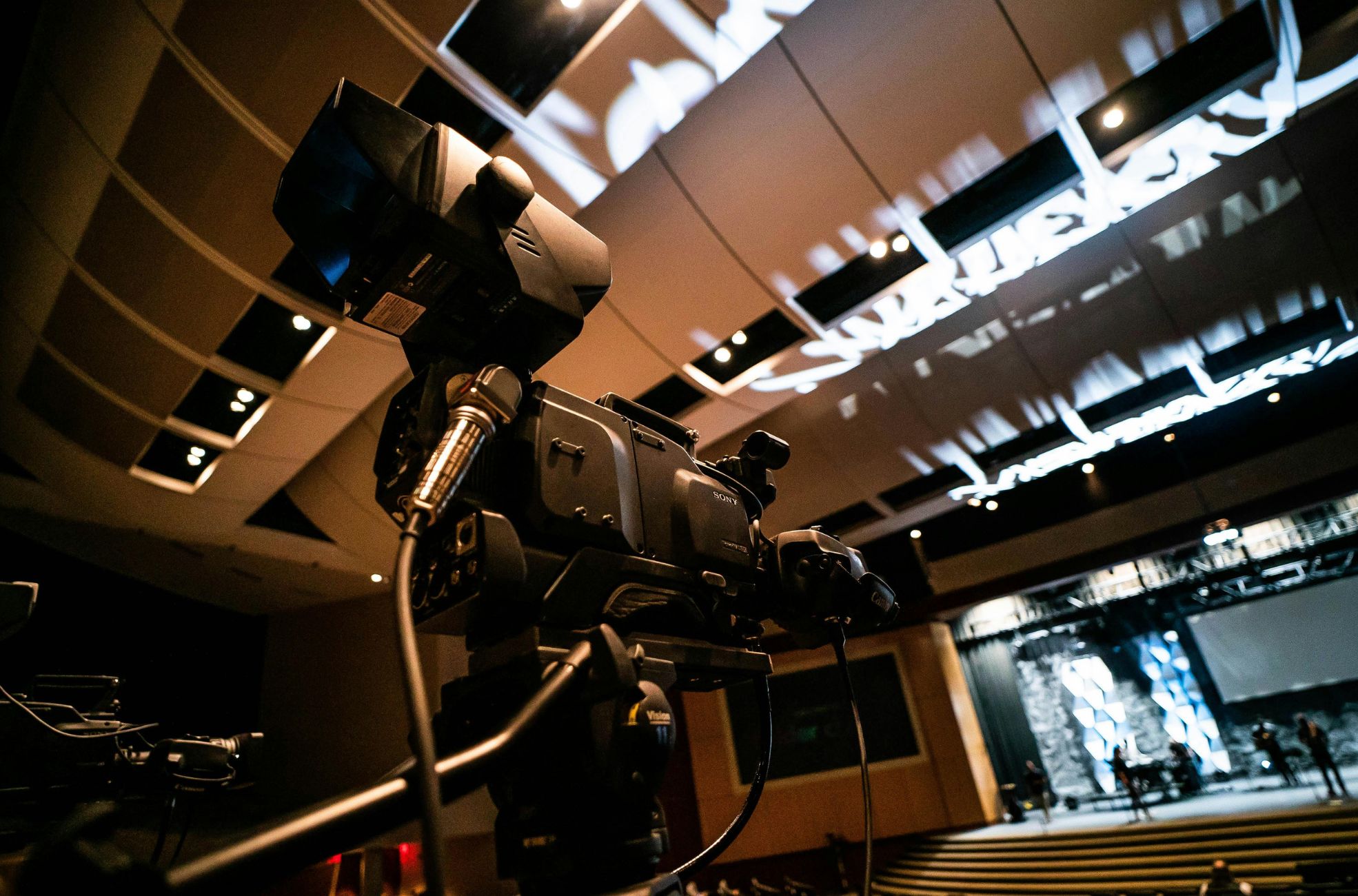 Stage Setup With Lighting