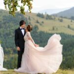 Bride And Groom At Wedding