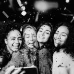 Women Enjoying A Party