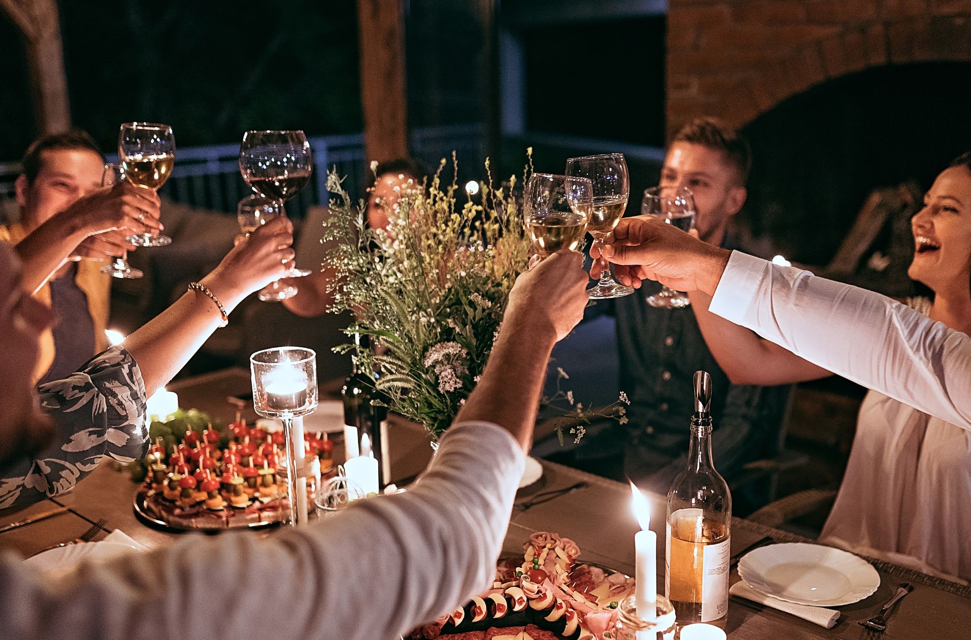 People At Dinner Party