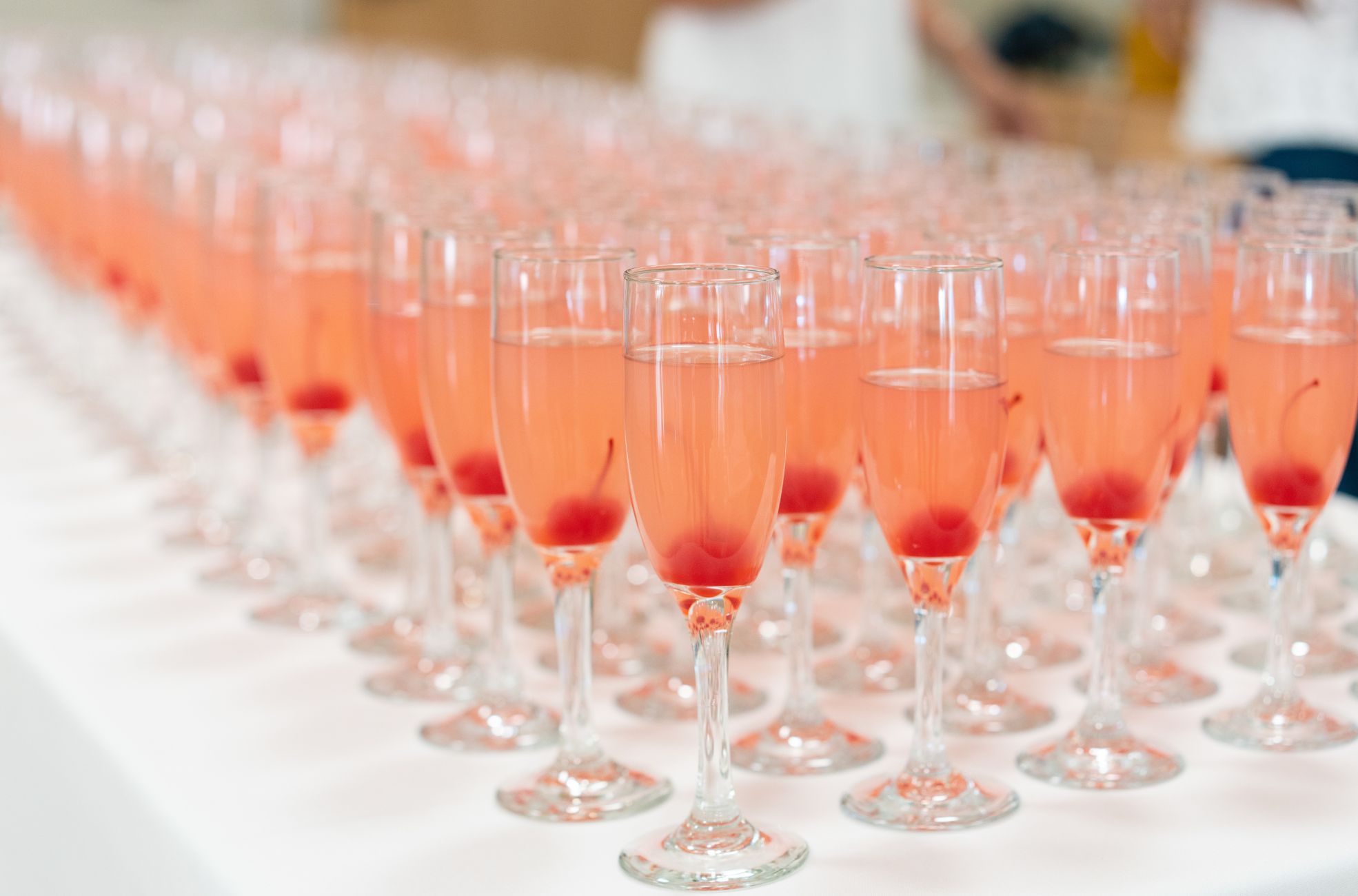 Glasses Of No-Alcohol Beverages