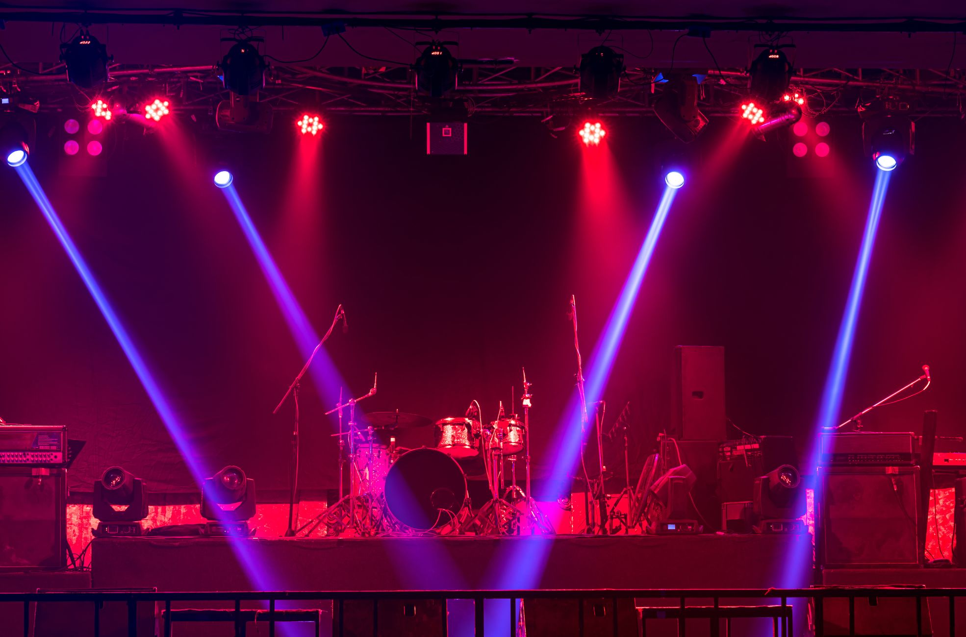 Stage Set Up For Live Band